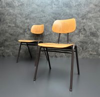 Vintage Stapelstühle braun stapelbar Gastro ca. 20 Stk - Bild 5
