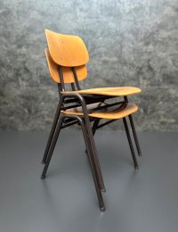 Vintage Stapelstühle braun stapelbar Gastro ca. 20 Stk - Bild 8