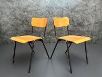 Stapelstühle Vintage 70er Gastro dunkelbraun ca. 25 St. - Bild 1