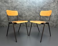 Stapelstühle Vintage 70er Gastro dunkelbraun ca. 25 St. - Bild 2