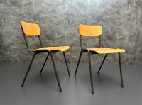 Stapelstühle Vintage 70er Gastro dunkelbraun ca. 25 St. - Bild 3