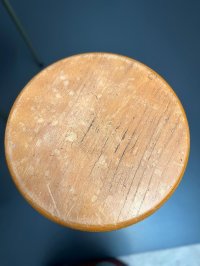 5x Seltener Dreibein-Hocker Vintage Grau/Grün 51cm - Bild 12