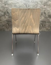 Wilde + Spieth Vintage Stuhl 70er Holz/Chrom 43cm SH - Bild 6