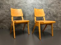 25 Vintage Stapelstühle Holz Retro Gastro Bistro - Bild 2