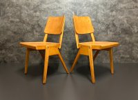 25 Vintage Stapelstühle Holz Retro Gastro Bistro - Bild 4