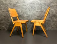 25 Vintage Stapelstühle Holz Retro Gastro Bistro - Bild 5