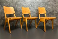 25 Vintage Stapelstühle Holz Retro Gastro Bistro - Bild 6