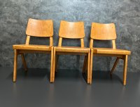 25 Vintage Stapelstühle Holz Retro Gastro Bistro - Bild 9