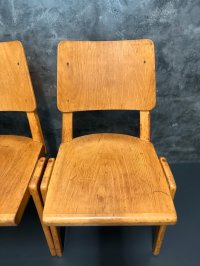 25 Vintage Stapelstühle Holz Retro Gastro Bistro - Bild 12
