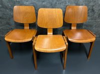 Stapelstühle 60er Jahre Eiermann-Stil 2 Farben - Bild 13