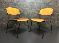 Stapelstühle Vintage Gastro Dunkelbraun 8 Stk - Bild 2
