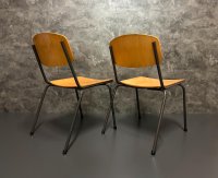 Stapelstühle Vintage Gastro Dunkelbraun 8 Stk - Bild 5