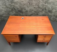Arne Vodder Schreibtisch Teak Gasvig Møbler 130x75cm - Bild 3