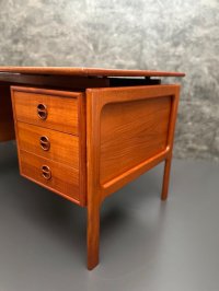 Arne Vodder Schreibtisch Teak Gasvig Møbler 130x75cm - Bild 4