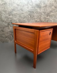 Arne Vodder Schreibtisch Teak Gasvig Møbler 130x75cm - Bild 5