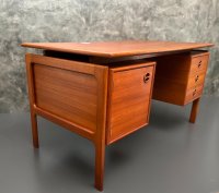 Arne Vodder Schreibtisch Teak Gasvig Møbler 130x75cm - Bild 6