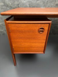 Arne Vodder Schreibtisch Teak Gasvig Møbler 130x75cm - Bild 11