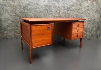 Arne Vodder Schreibtisch Teak Gasvig Møbler 130x75cm - Bild 17