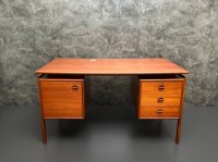 Arne Vodder Schreibtisch Teak Gasvig Møbler 130x75cm - Bild 18