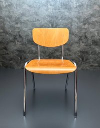 Vintage Stapelstühle verchromt 45 cm Sitzhöhe (5 Stk.) - Bild 2