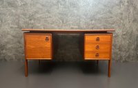 Arne Vodder Schreibtisch Teak 130 cm Gasvig Møbler 1960er - Bild 1