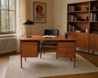 Arne Vodder Schreibtisch Teak 130 cm Gasvig Møbler 1960er - Bild 2