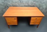 Arne Vodder Schreibtisch Teak 130 cm Gasvig Møbler 1960er - Bild 4