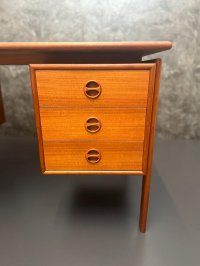 Arne Vodder Schreibtisch Teak 130 cm Gasvig Møbler 1960er - Bild 5