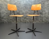 4x Werkstattstühle Vintage Industrie – Sitzhöhe 57,5 cm - Bild 1