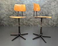 4x Werkstattstühle Vintage Industrie – Sitzhöhe 57,5 cm - Bild 3