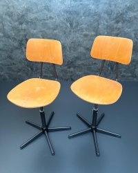 4x Werkstattstühle Vintage Industrie – Sitzhöhe 57,5 cm - Bild 4