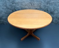 Vintage Esstisch rund ausziehbar Ø 120 cm - Bild 3