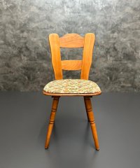 4 Vintage Bauernstühle 1960er Holz gepolstert - Bild 6