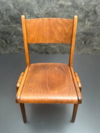Vintage Stapelstühle Holz Retro Gastro 4-5 St. - Bild 3