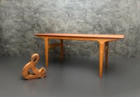 Dänischer Teak Couchtisch Mid-Century 134x52cm restauriert - Bild 1