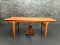 Dänischer Teak Couchtisch Mid-Century 134x52cm restauriert - Bild 3