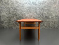 Dänischer Teak Couchtisch Mid-Century 134x52cm restauriert - Bild 7