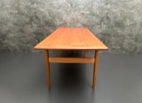 Dänischer Teak Couchtisch Mid-Century 134x52cm restauriert - Bild 8