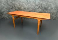 Dänischer Teak Couchtisch Mid-Century 134x52cm restauriert - Bild 9