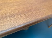 Dänischer Teak Couchtisch Mid-Century 134x52cm restauriert - Bild 10