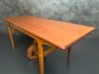 Dänischer Teak Couchtisch Mid-Century 134x52cm restauriert - Bild 12
