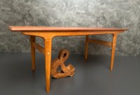 Dänischer Teak Couchtisch Mid-Century 134x52cm restauriert - Bild 13