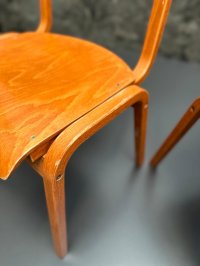 2 Stapelstühle Holz Esszimmer Küche Vintage - Bild 7