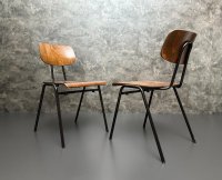 Stapelstühle Vintage Stahlrohr Schwarz 12 Stk - Bild 7