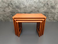 Satztische 3er-Set Teak Skandinavisch 1960er - Bild 2