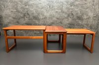 Satztische 3er-Set Teak Skandinavisch 1960er - Bild 7