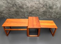Satztische 3er-Set Teak Skandinavisch 1960er - Bild 16
