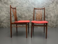Dänische Teakholz Stühle 60er – Mid Century, rot, 6 Stk. - Bild 4