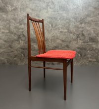 Dänische Teakholz Stühle 60er – Mid Century, rot, 6 Stk. - Bild 10