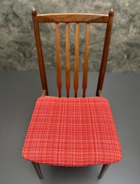 Dänische Teakholz Stühle 60er – Mid Century, rot, 6 Stk. - Bild 12